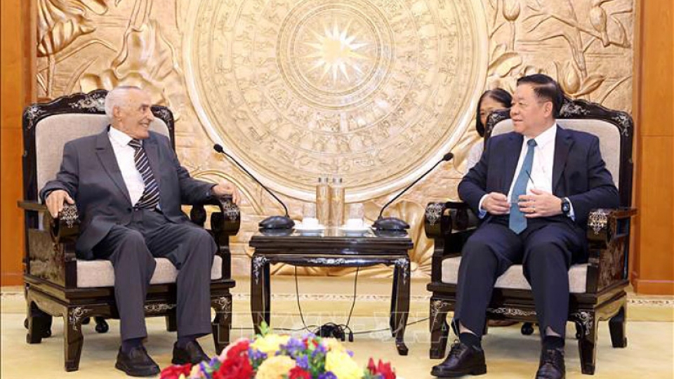 Politburo member receives Morocco High Commissioner for Veterans